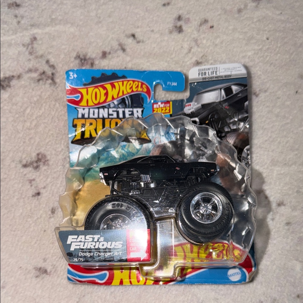Monster Trucks Black Dodge Charger R/T